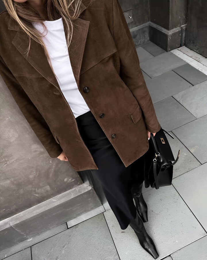 Eleanor | Comfortable And Soft Women's Suede Blazer