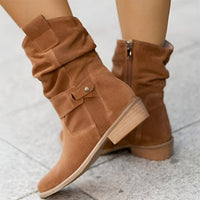 Elizabeth | Stylish And Comfortable Faux Suede Knee High Boots