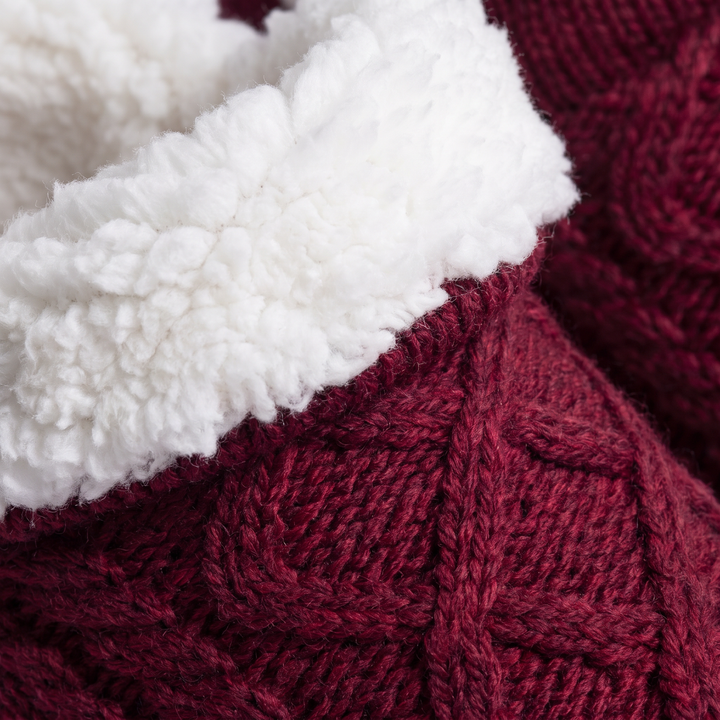 Fleexa | Fleece Lined Knit Slippers for Women