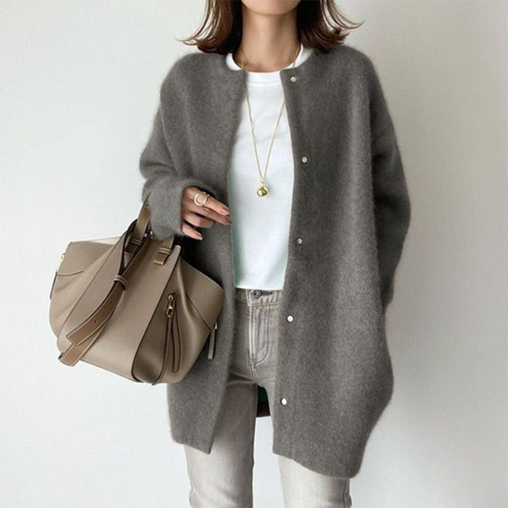 Elysia | Designer Wool Coat – Stylish Mid-Length Design for Women