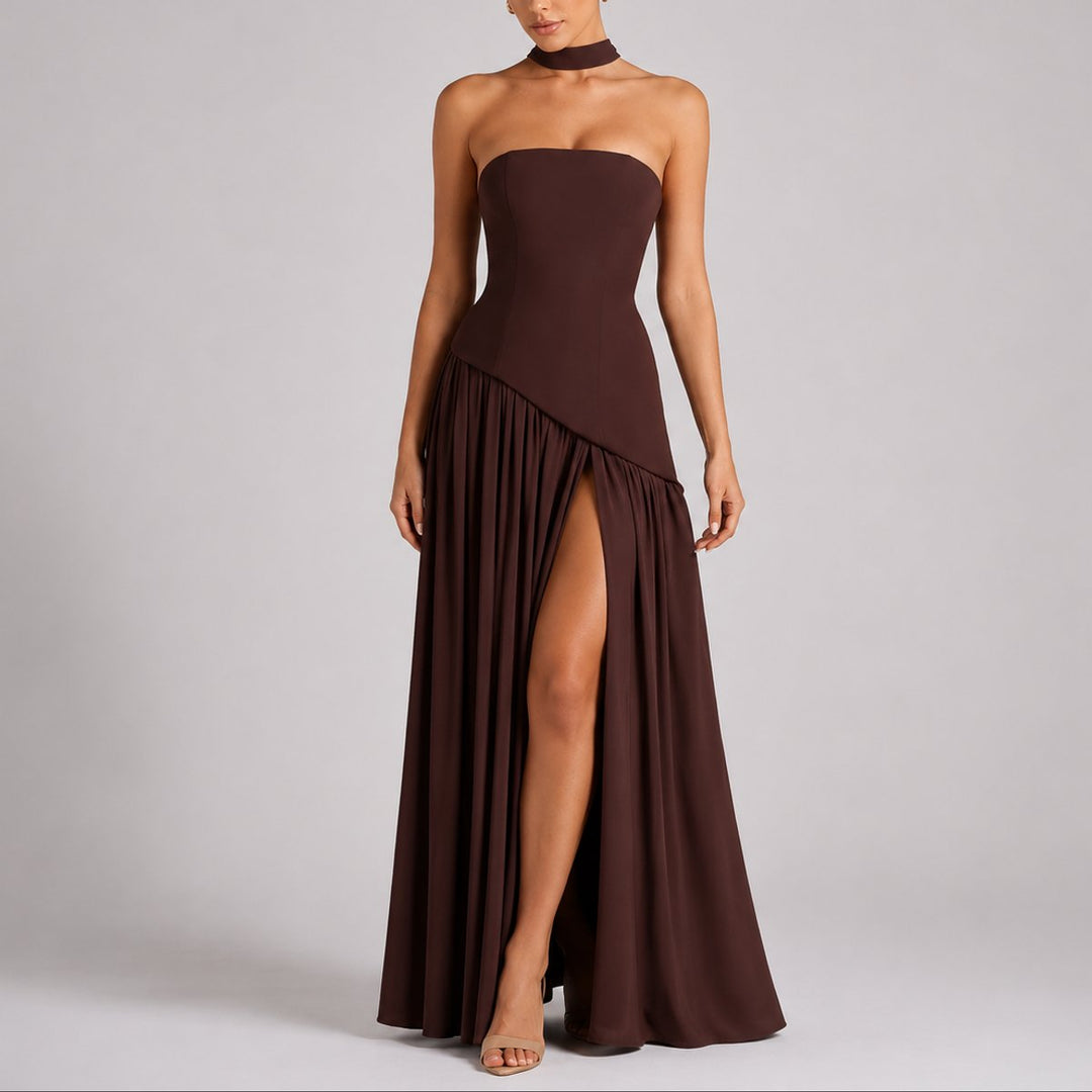 Sara | Elegant And Stylish Fall Wedding Maxi Dress