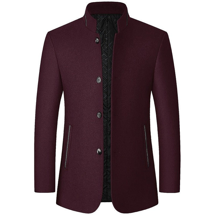 Gregory | Stand-Collar Overcoat – Timeless Style for Men