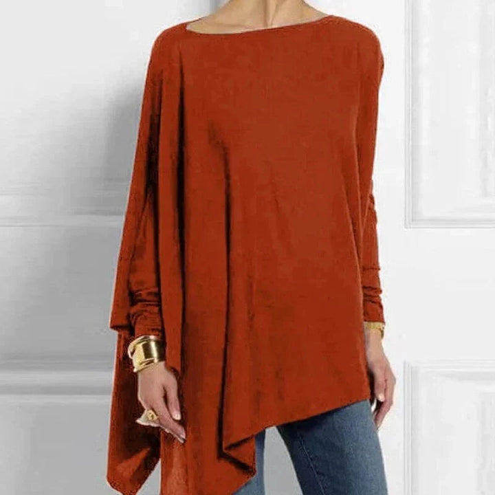 Eleanor | Soft and Comfortable Asymmetric Knit Tunic Top