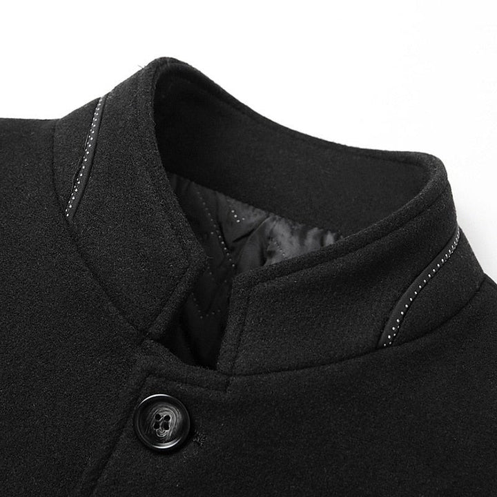 Gregory | Stand-Collar Overcoat – Timeless Style for Men