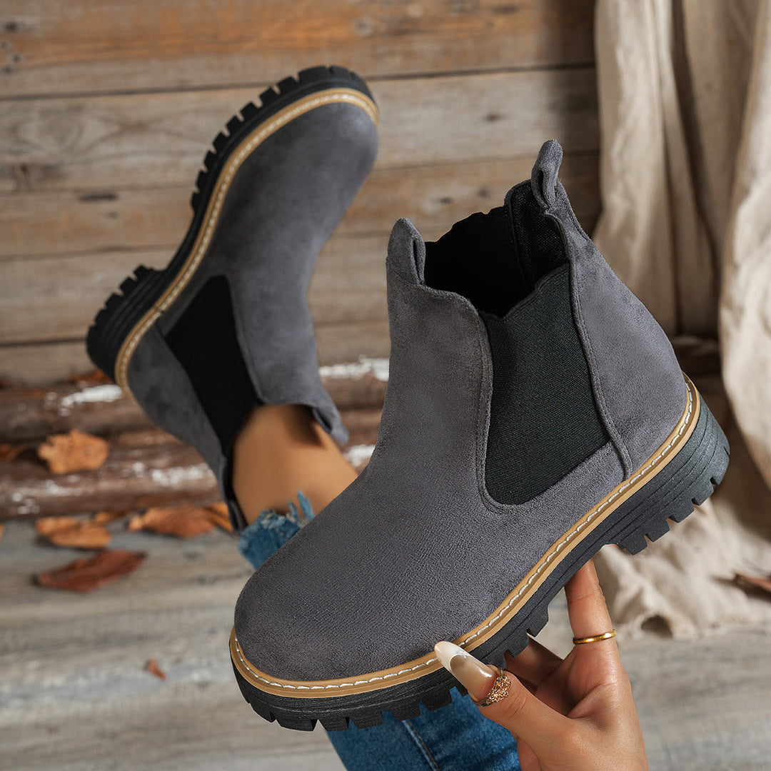 Beatrice | Bequeme Chelsea-Plateau-Stiefeletten