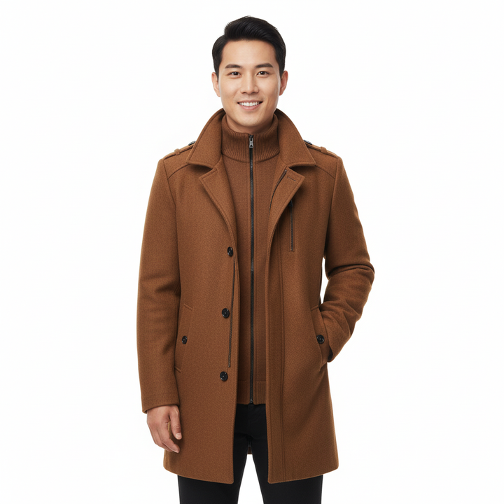 Claus | Double Layer Coat – Modern Elegance for Men