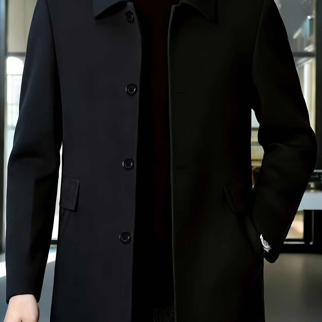 Gerard | Single-Breasted Overcoat – Timeless Style for Men
