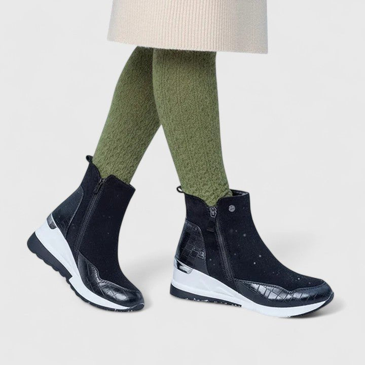 Valentina | Elegant And Supportive Orthopedic Wedge Ankle Boots