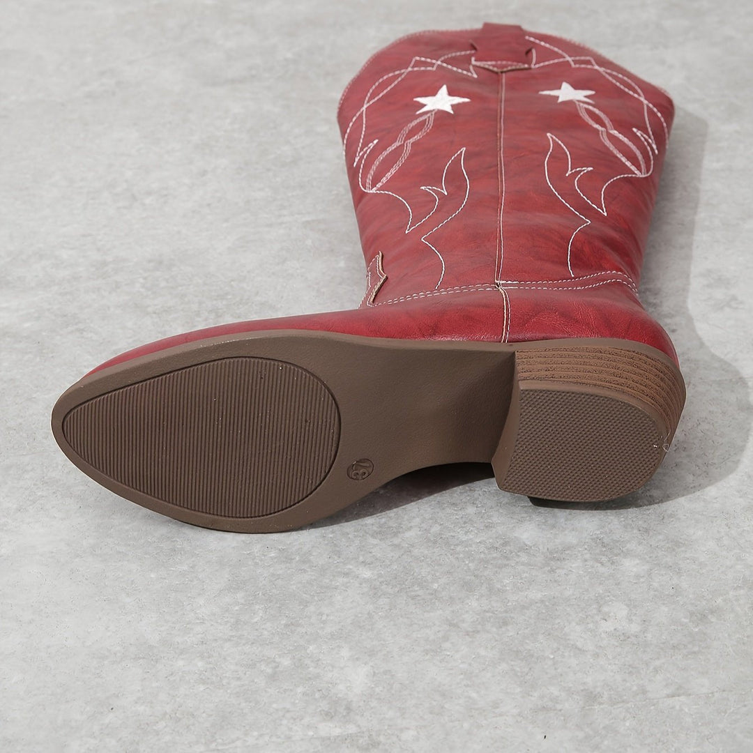 Amelia | Elegant And Trendy Wide Calf Cowboy Boots