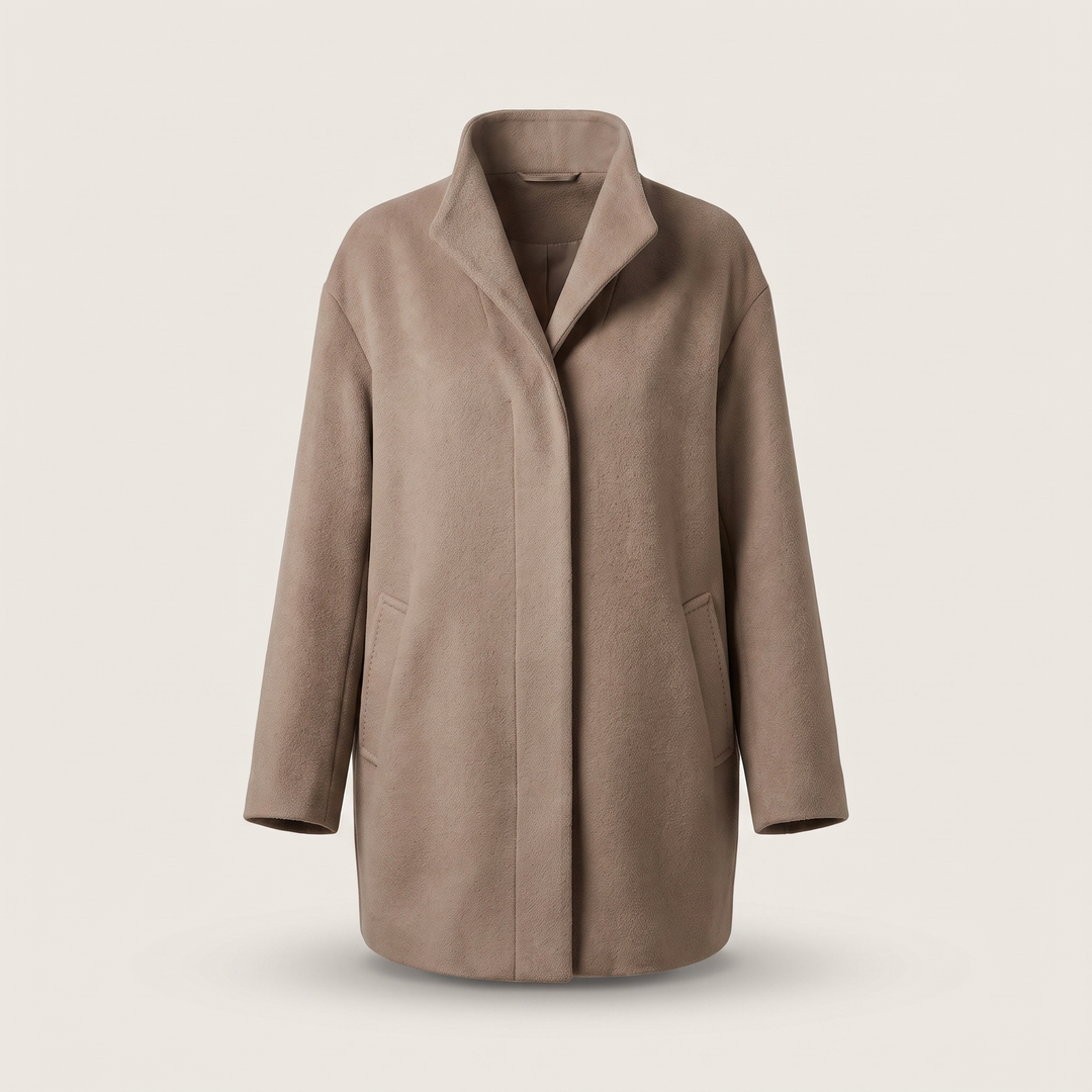 Emma | Windproof Wool Jacket – Timeless Warmth for Women