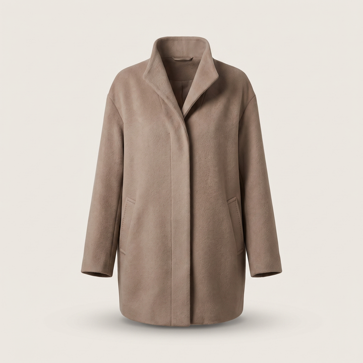 Emma | Windproof Wool Jacket – Timeless Warmth for Women