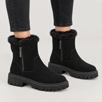 Alessia | Bottines fourrées stylées et confortables à semelle épaisse
