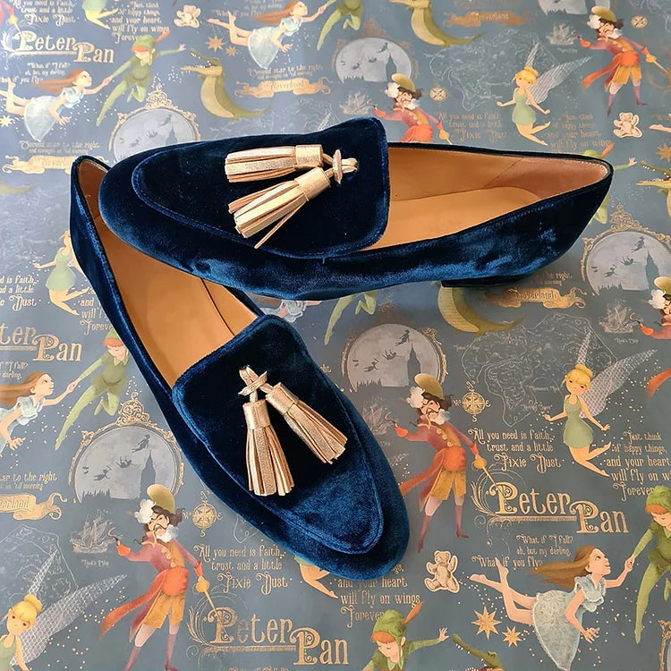 Ava | Elegante Loafer mit spitzer Zehenpartie und Quasten
