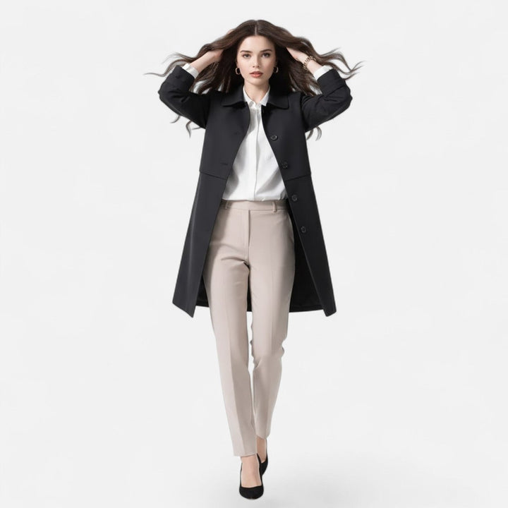 Sophie | Comfortable And Modern Midi Trench Coat