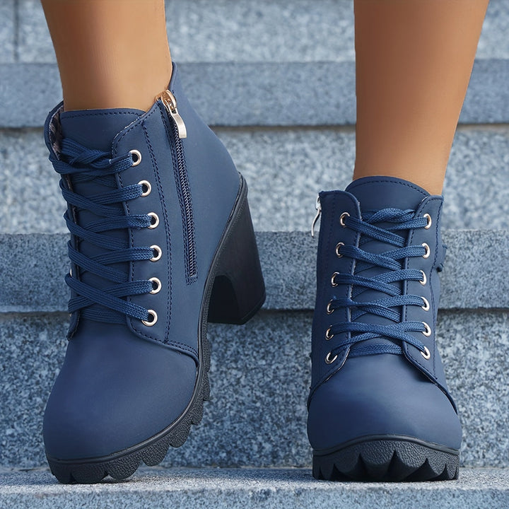 Luna | Elegant And Comfortable Lace-Up Ankle Boots