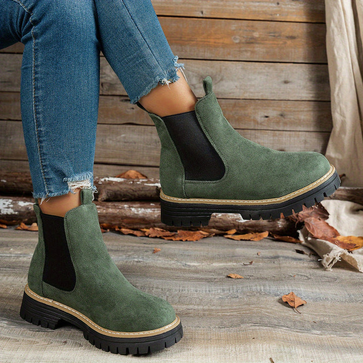 Beatrice | Bequeme Chelsea-Plateau-Stiefeletten
