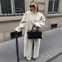 Sienna | Moderner und luxuriöser Oversize-Teddy-Mantel aus Kunstfell