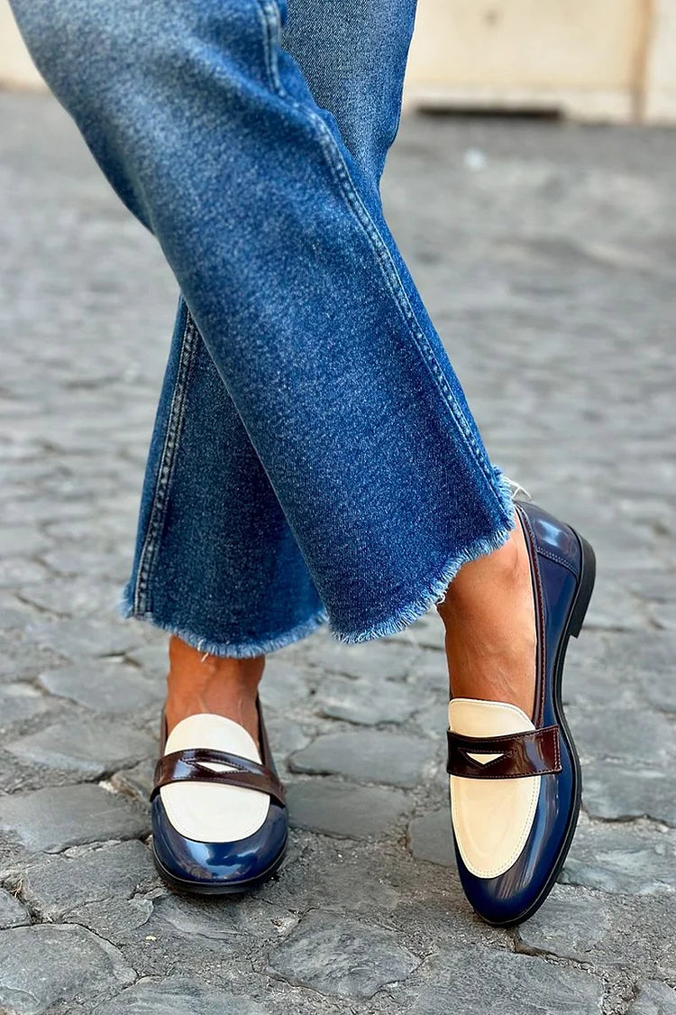 Sophia | Mocassini chic bicolore da donna