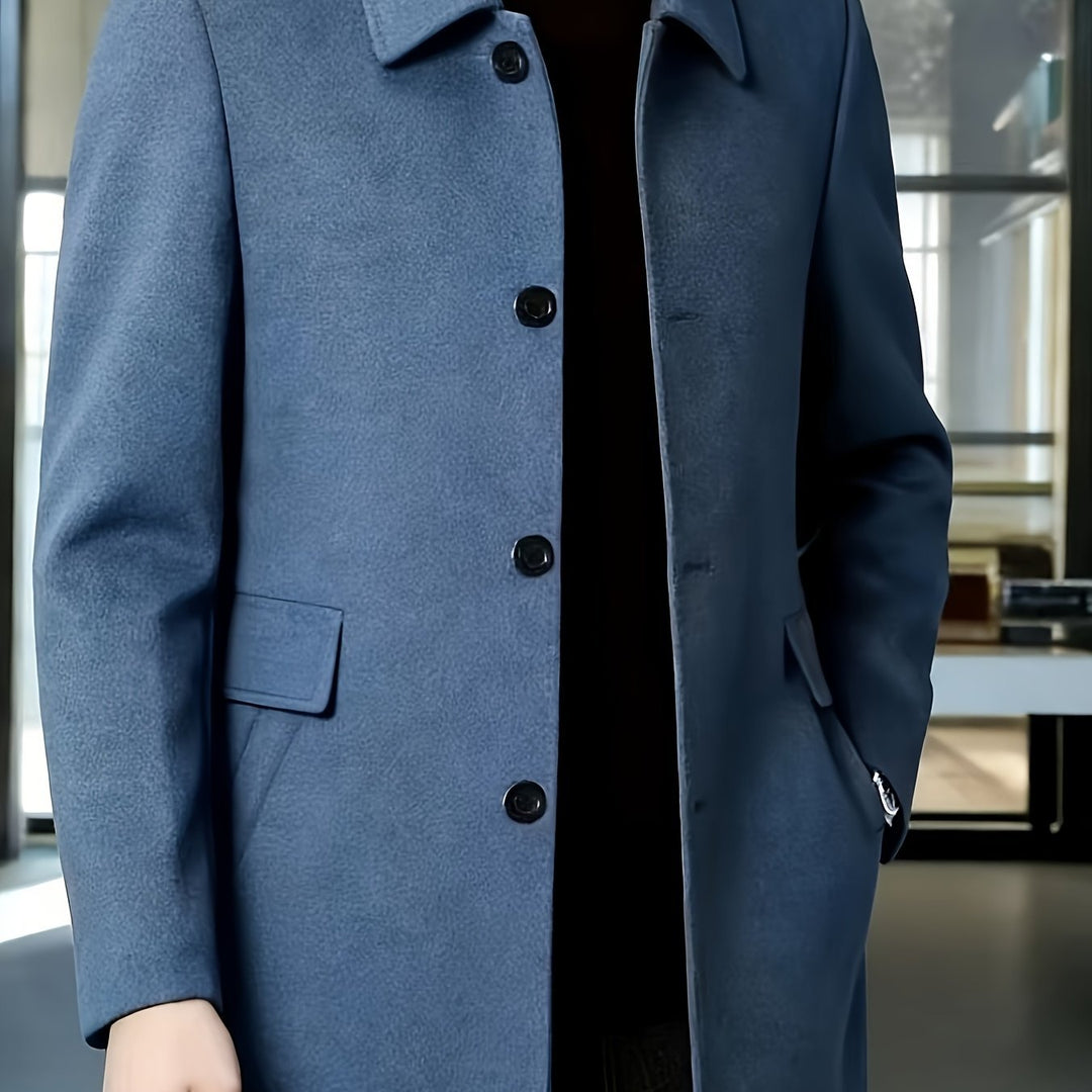 Gerard | Single-Breasted Overcoat – Timeless Style for Men