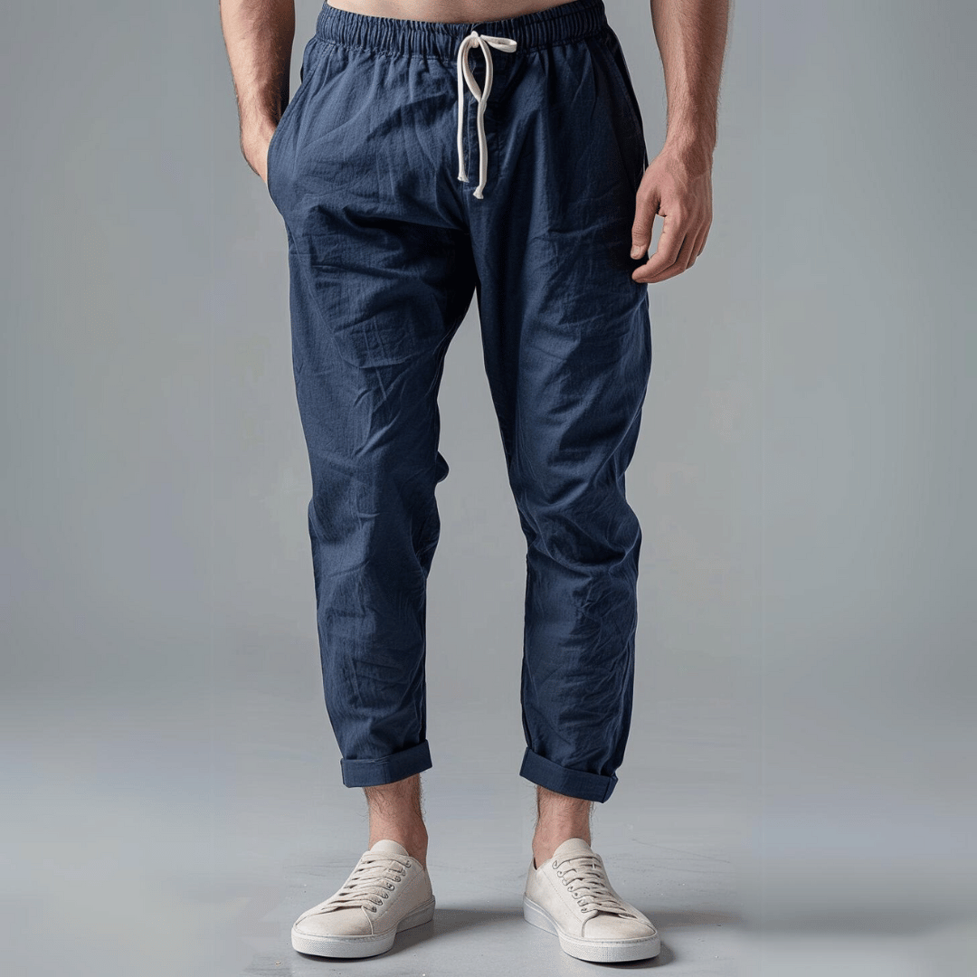 Aaron | Casual Linen Trousers 0