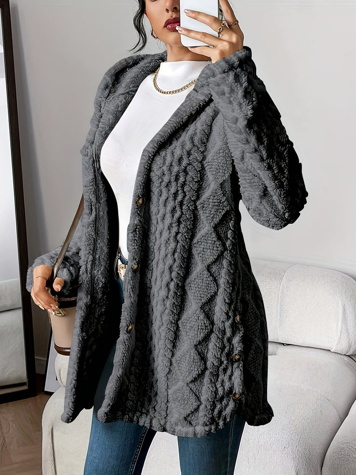 Alaia | Plush Hooded Cardigan for Cozy Comfort 4