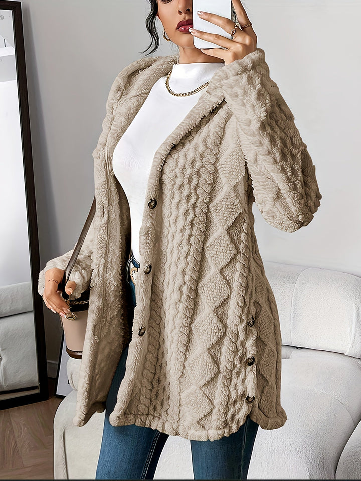 Alaia | Plush Hooded Cardigan for Cozy Comfort 9