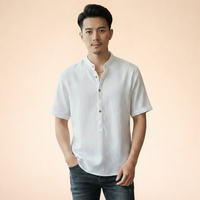 Rovano| Premium Leinen Kurzarmhemd