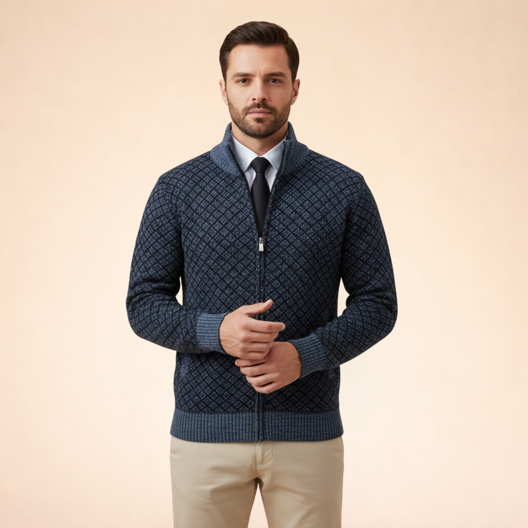 Alden | Men’s Quarter Zip Sweater – Soft, Stylish & Versatile for Casual Wear 0