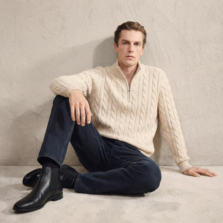Alden | Premium Smooth Leather Black Chelsea Boots for Men & Women 1