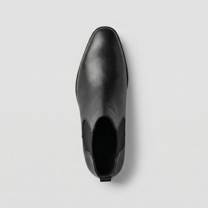 Alden | Premium Smooth Leather Black Chelsea Boots for Men & Women 3