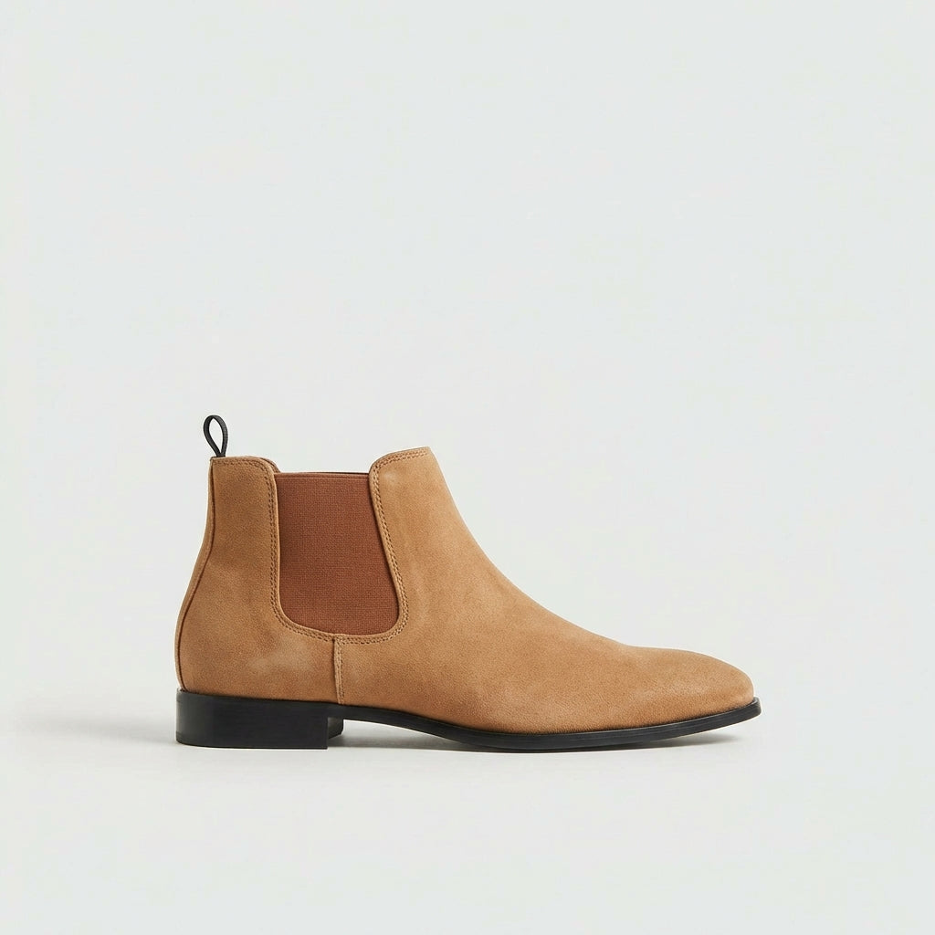 Alden | Premium Smooth Leather Black Chelsea Boots for Men & Women 7