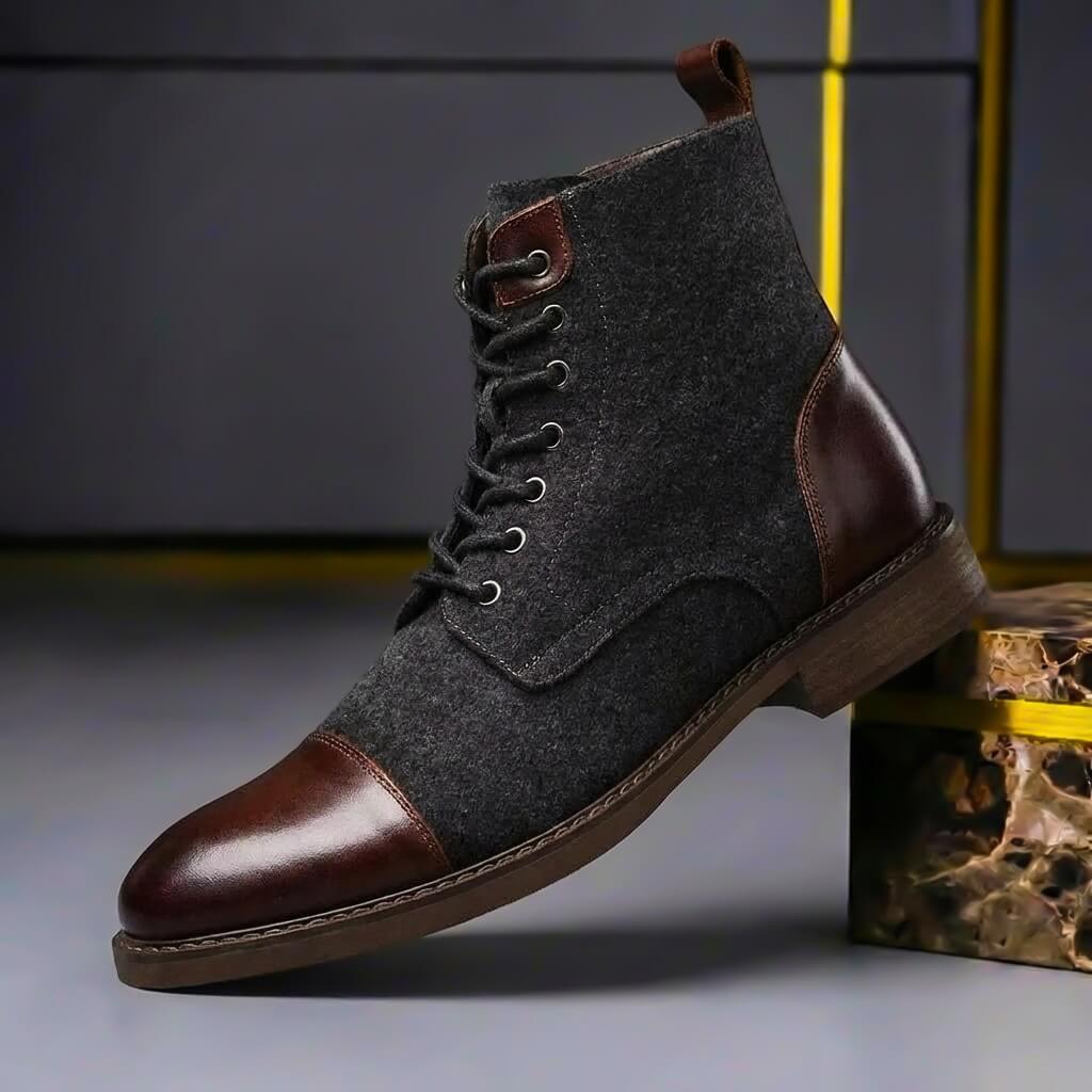 Alexander | Comfortable And Warm Leather Wool Boots 1