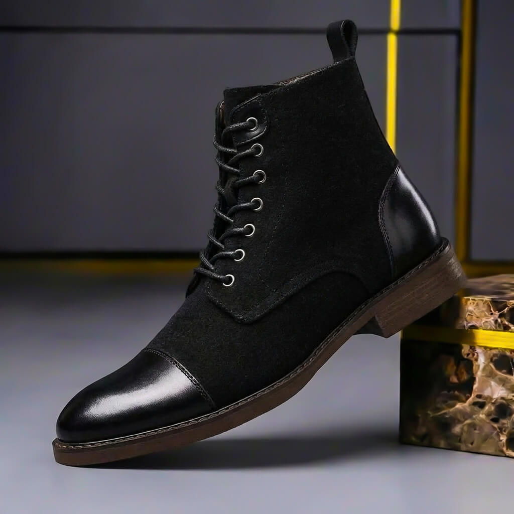 Alexander | Comfortable And Warm Leather Wool Boots 2