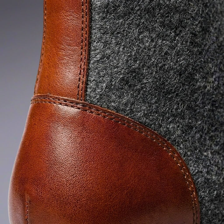 Alexander | Comfortable And Warm Leather Wool Boots 5