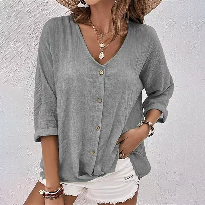 Alexis | Casual V-Neck Elegance 12