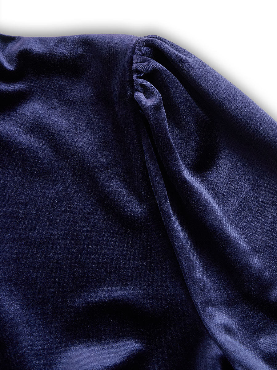 Alina  Luxurious and Timeless Velvet Midi Dress 6