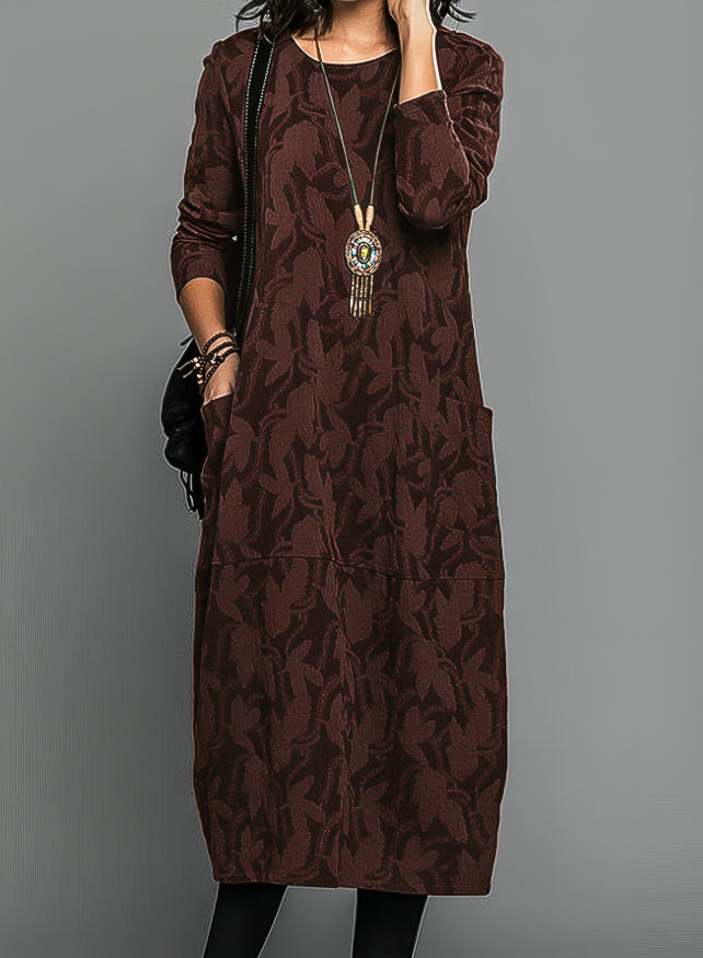 Alisha | Printed long-sleeved dress 1