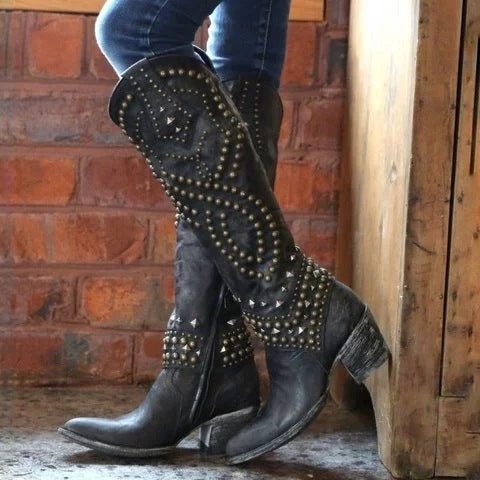 Alisha | Vintage High-Cut Boots 8