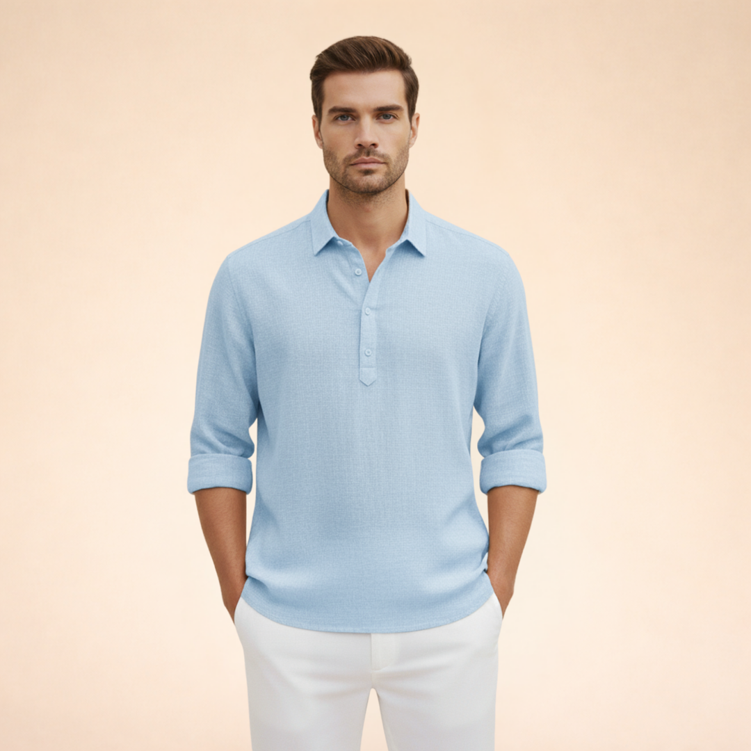 Alton | Men's Polo Shirt – Elegant, Lightweight & Breathable Linen 0