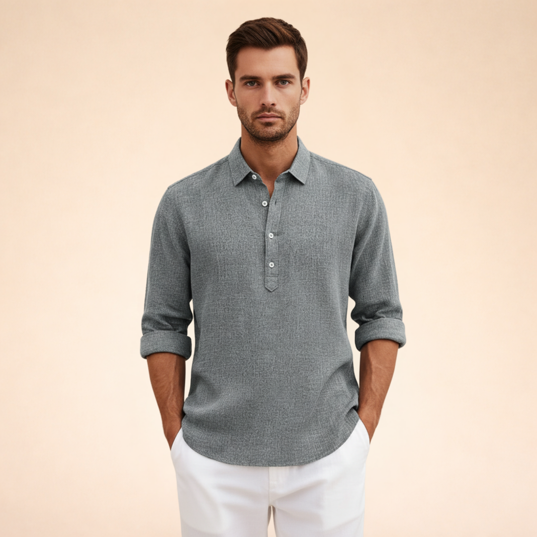 Alton | Men's Polo Shirt – Elegant, Lightweight & Breathable Linen 1