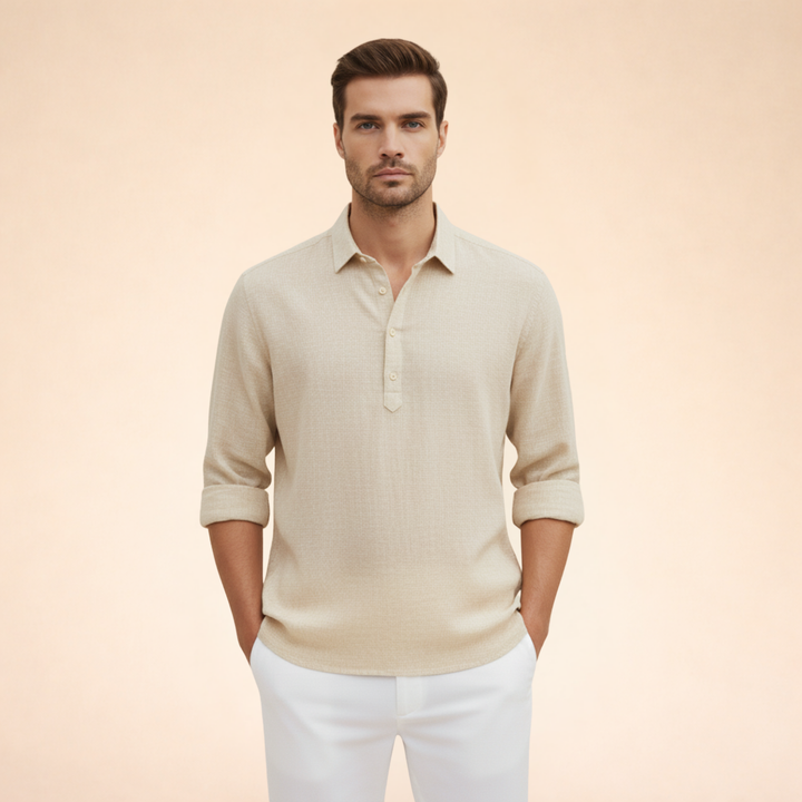 Alton | Men's Polo Shirt – Elegant, Lightweight & Breathable Linen 3