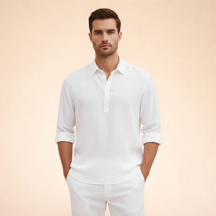 Alton | Men's Polo Shirt – Elegant, Lightweight & Breathable Linen 4