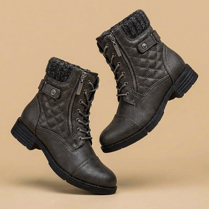 Amara | Elegant and Stylish Quilted Leather Boots 1