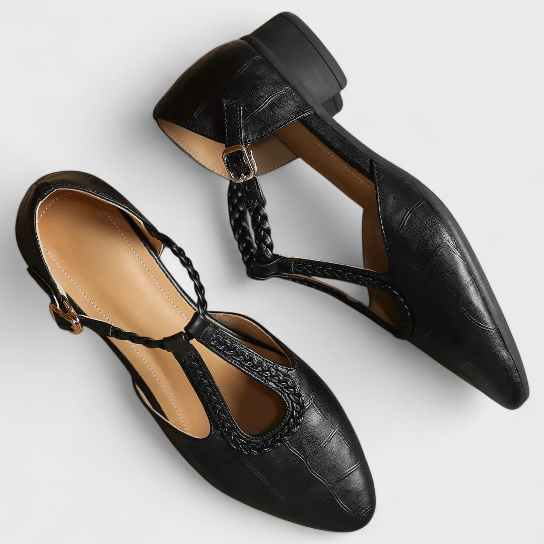 Amelia | Elegant and Orthopedic Leather Flats 4