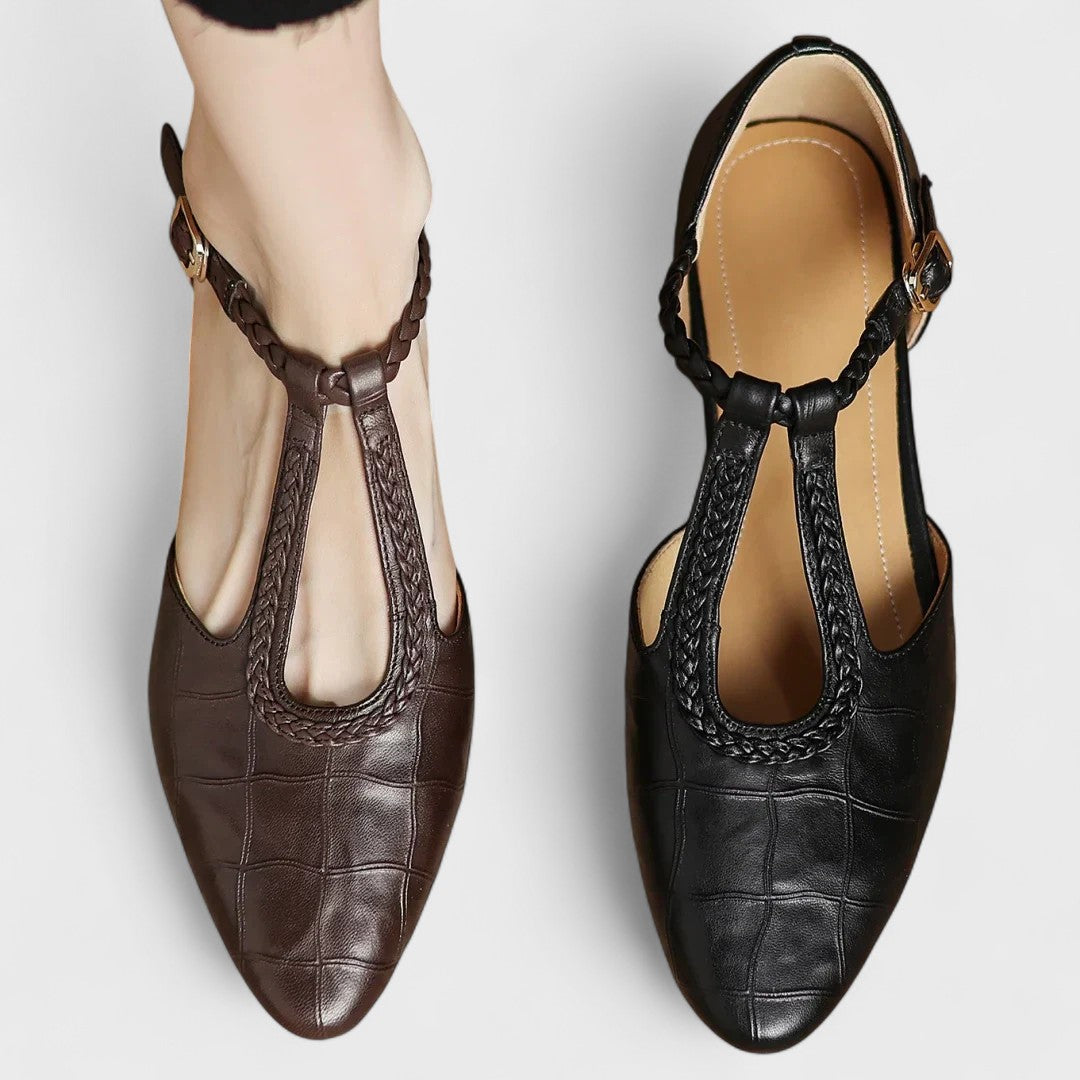 Amelia | Elegant and Orthopedic Leather Flats 6