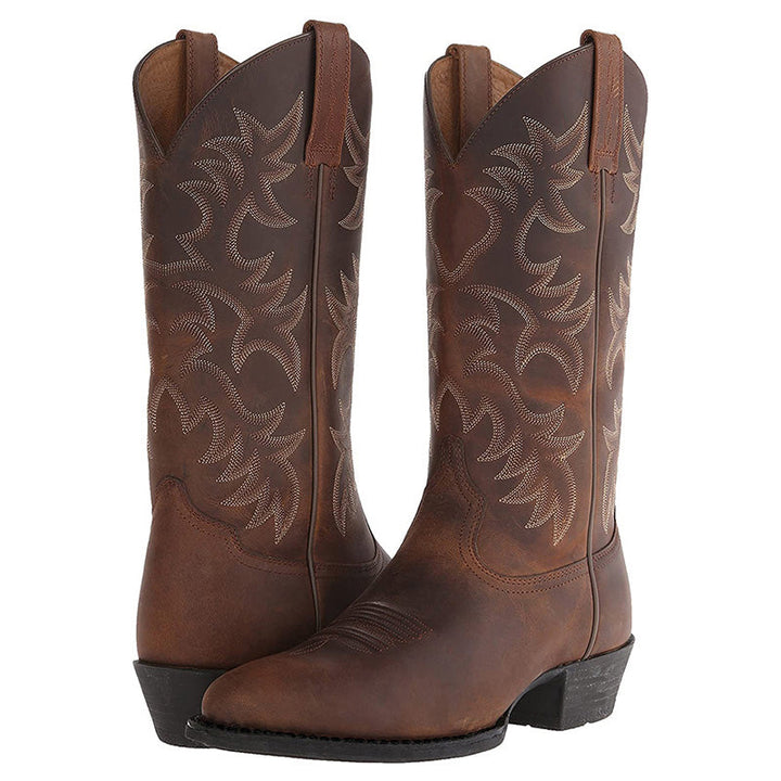 Amelia | Rugged Western Leather Boots 9