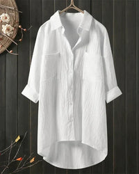 Isla| Atmungsaktive Leinen-Sommerbluse für Damen