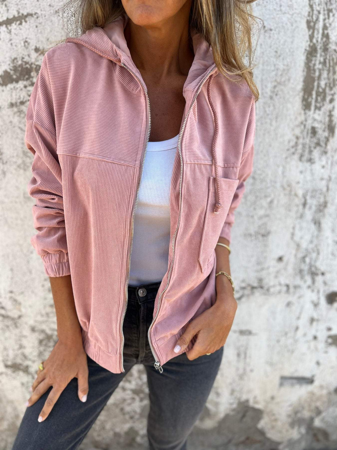 Amy | Soft Cord Fabric Casual Style Jacket 7