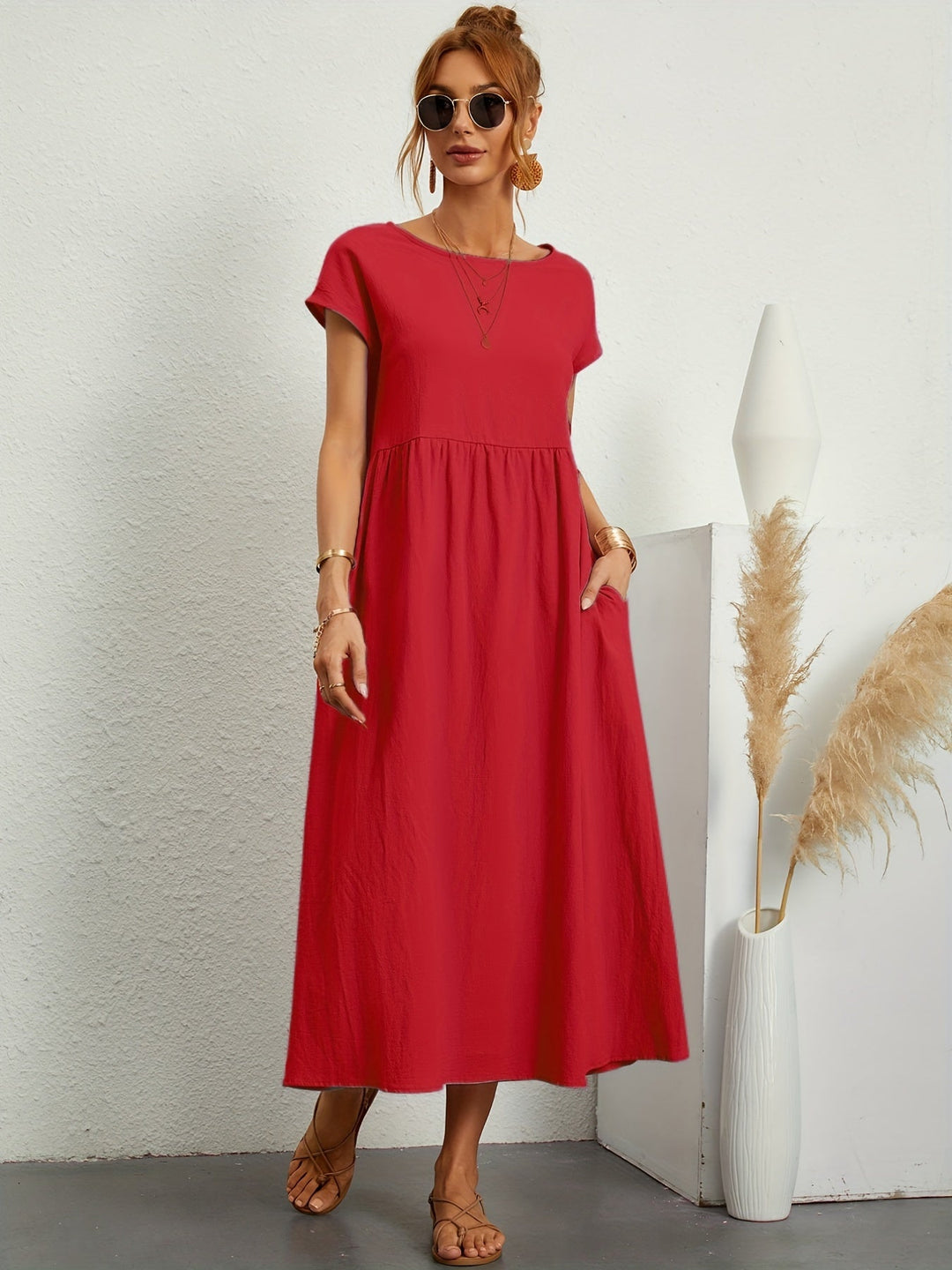 Annabeth | casual summer dress with loose pockets 11