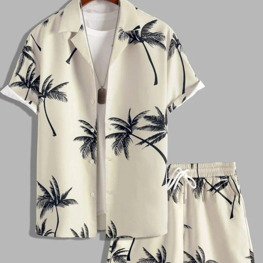Archie | Summer Set for Men Tropical Shirt and Shorts Ensemble 0